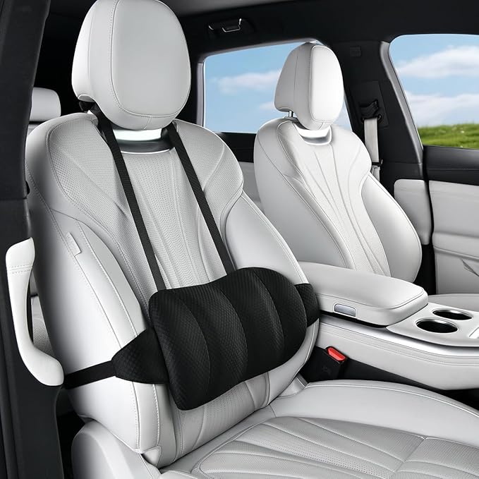 1 Piece Automotive Seat Lumbar Support Pillow for Hyundai Sonata 2020-2025 2026, Driving Lower Back Cushion Ergonomic Orthopedic Posture Rest