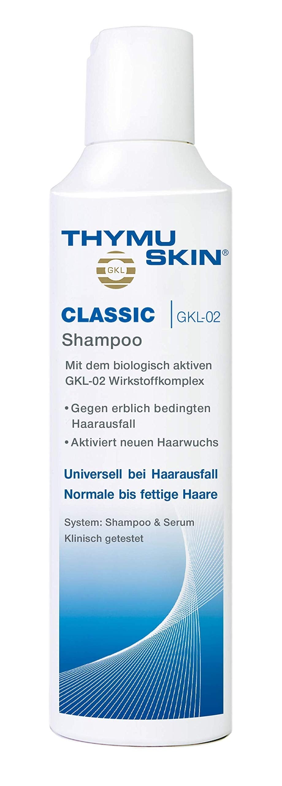 Thymuskin Classic - Hair Care Peptides Shampoo (Step #1) For Hair Growth Due To Hair Loss - For Normal To Oily & Greasy Hair And