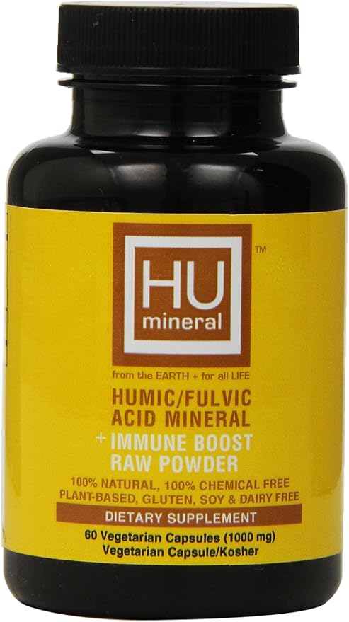 Humic and Fulvic Mineral Immune Boost Raw Powder Mineral Supplement, 60 Count