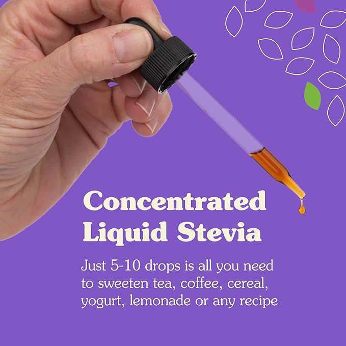 NuNaturals Liquid Stevia, Sugar-Free Sweetener, Plant-Based Sugar Substitute, Zero Calorie, Vanilla Flavor, 2 oz