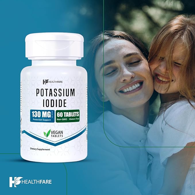 Potassium Iodide Tablets | 130 mg | 120 Fast-Dissolving Tablets (2 Pack) | Ki Pills | Long Shelf Life | Non-GMO