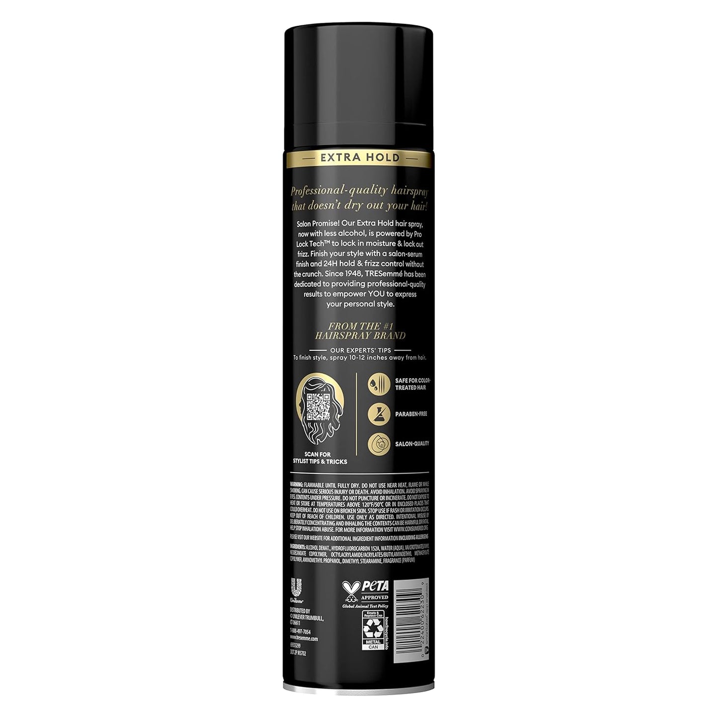 Extra Hold Hairspray | 24-Hour Frizz Control | Pro Lock Technology | 14.6 oz