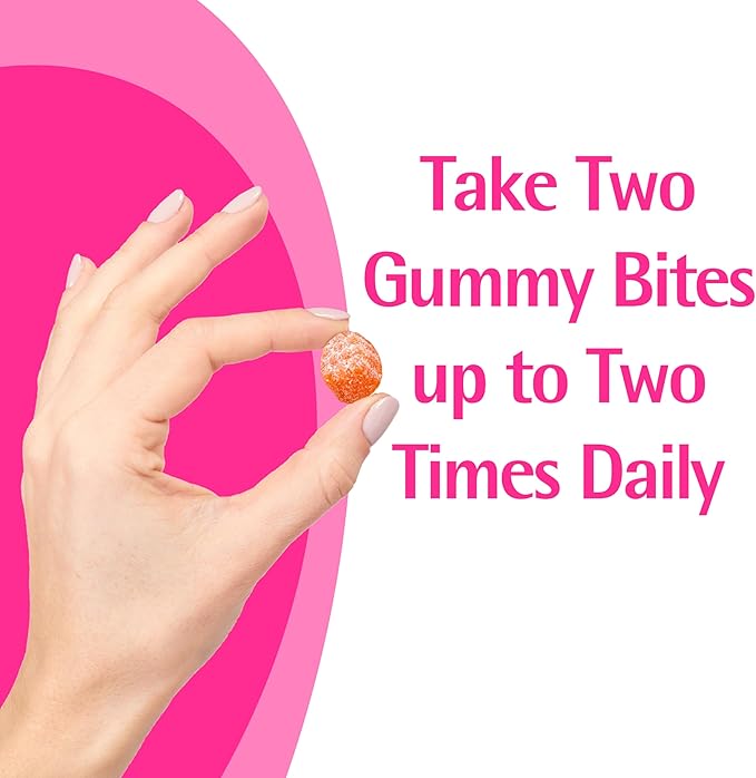 Caltrate Gummy Bites 500 mg Calcium and Vitamin D Supplement, Black Cherry, Strawberry, Orange - 50 Count