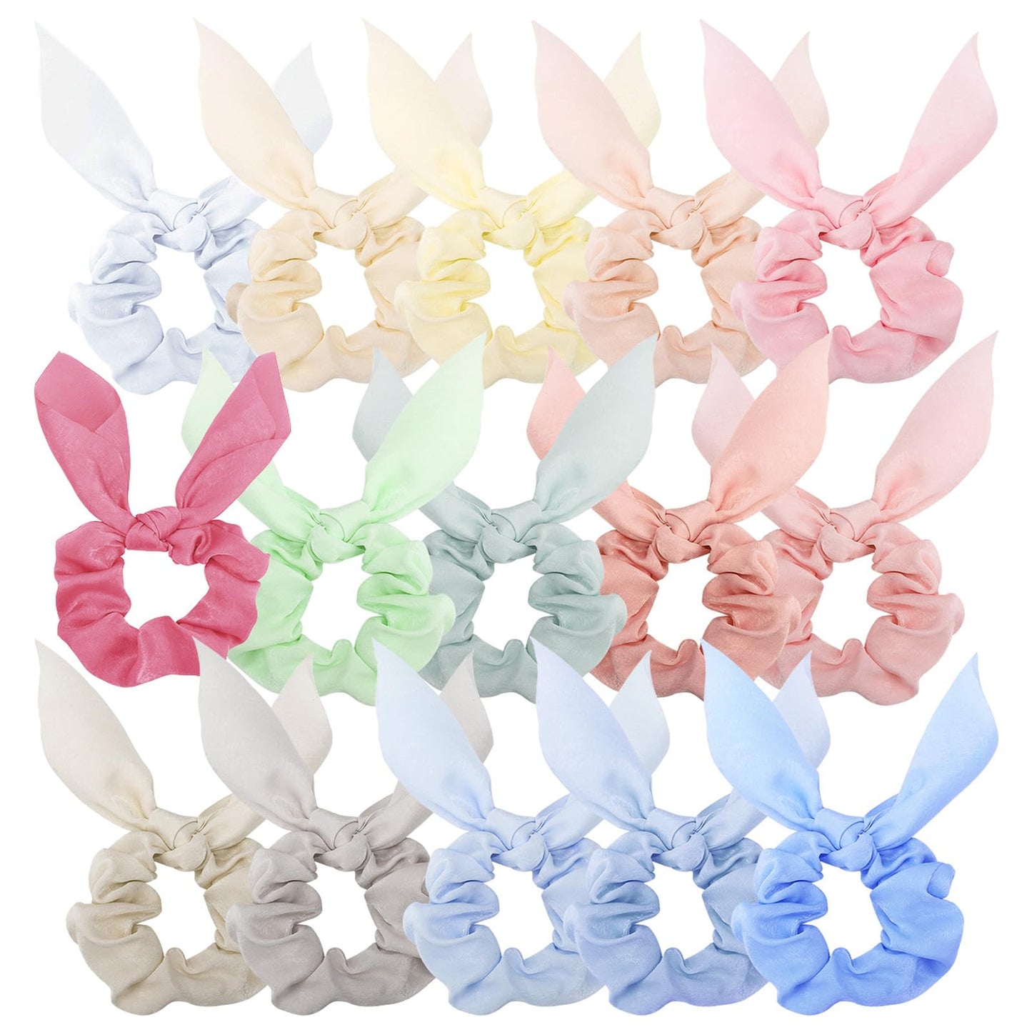 Ondder Hair Scrunchies: Cute Ribbon Bow Elastic Hair Bands & Ponytail Holders For Women And Girls