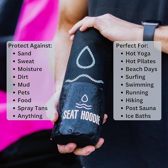 Car Seat Towel | Premium Microfiber Towel Seat Covers for Cars | Universal Fit & Machine Washable | Portable Car Seat Towel Cover After Gym, Yoga, Beach Blue