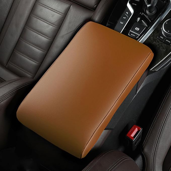 Car Armrest Covers for Mitsubishi Eclipse Cross 2018-2023 2024 2025 Premium Leather Center Console Armrest Cushion Pad Anti-Scratch Soft Support for Elbow Auto Interior Accessories