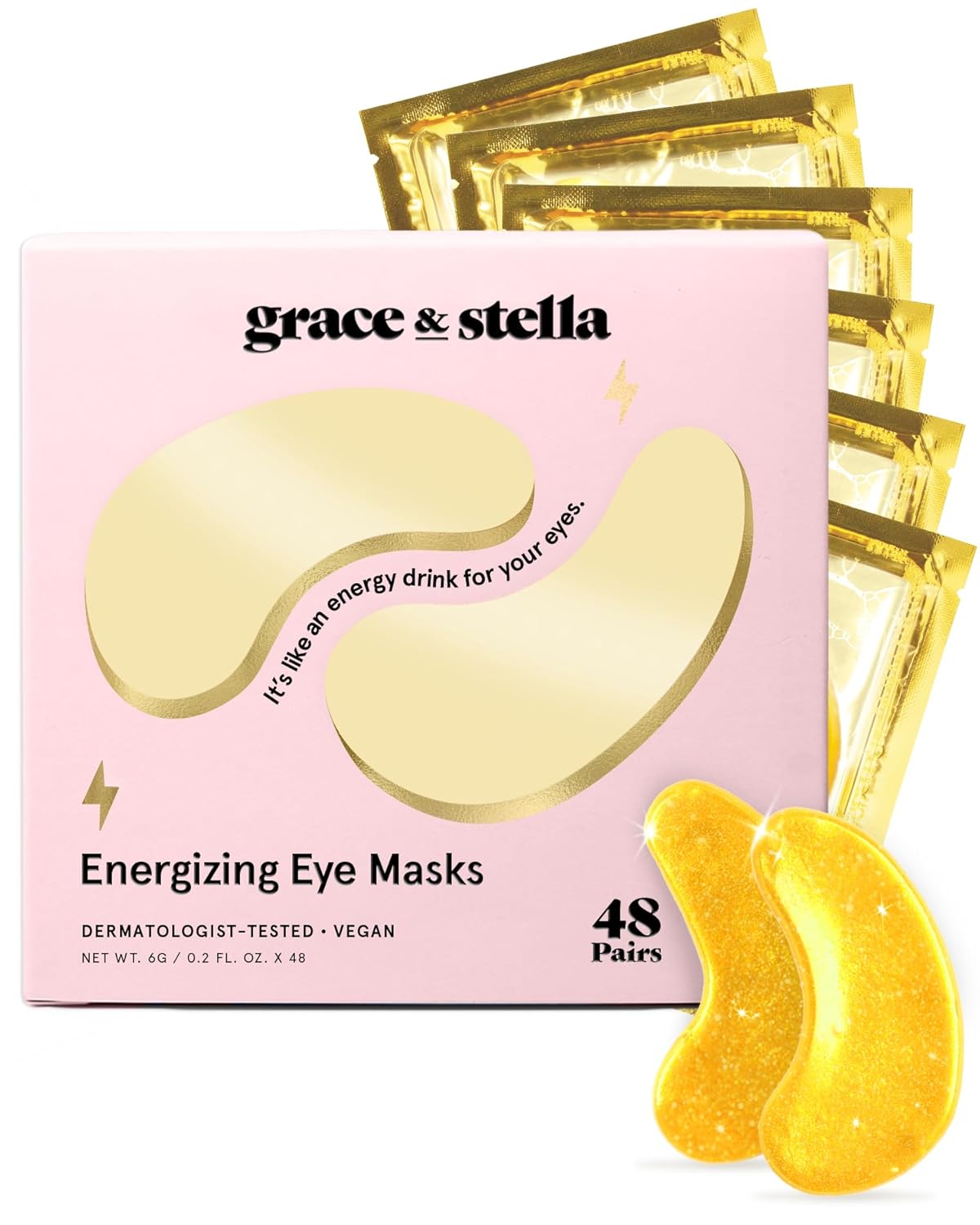Under Eye Mask | Reduce Dark Circles & Puffiness | Vegan Gel Patches for Women