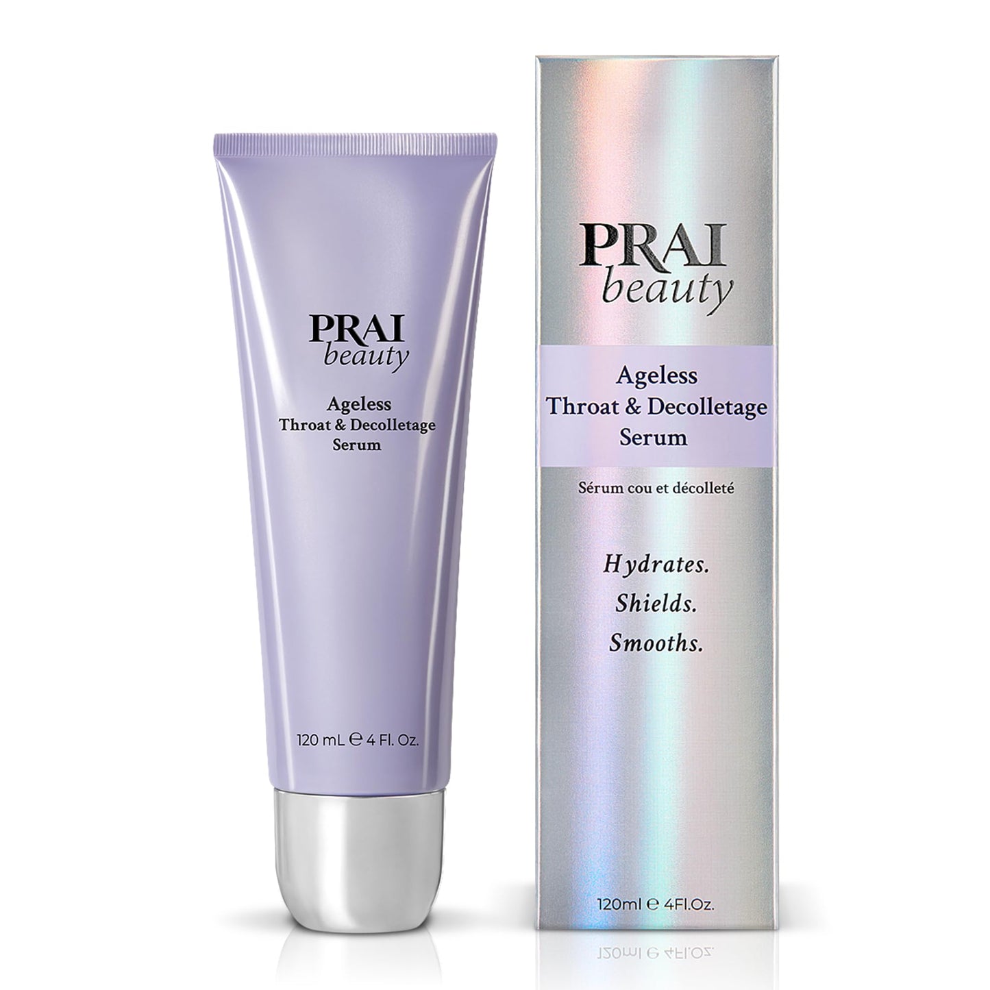 PRAI Beauty Ageless Throat & Decolletage Serum for Instantly Ageless Neck | Neck Firming and Tightening Serum | Anti-Aging Serum