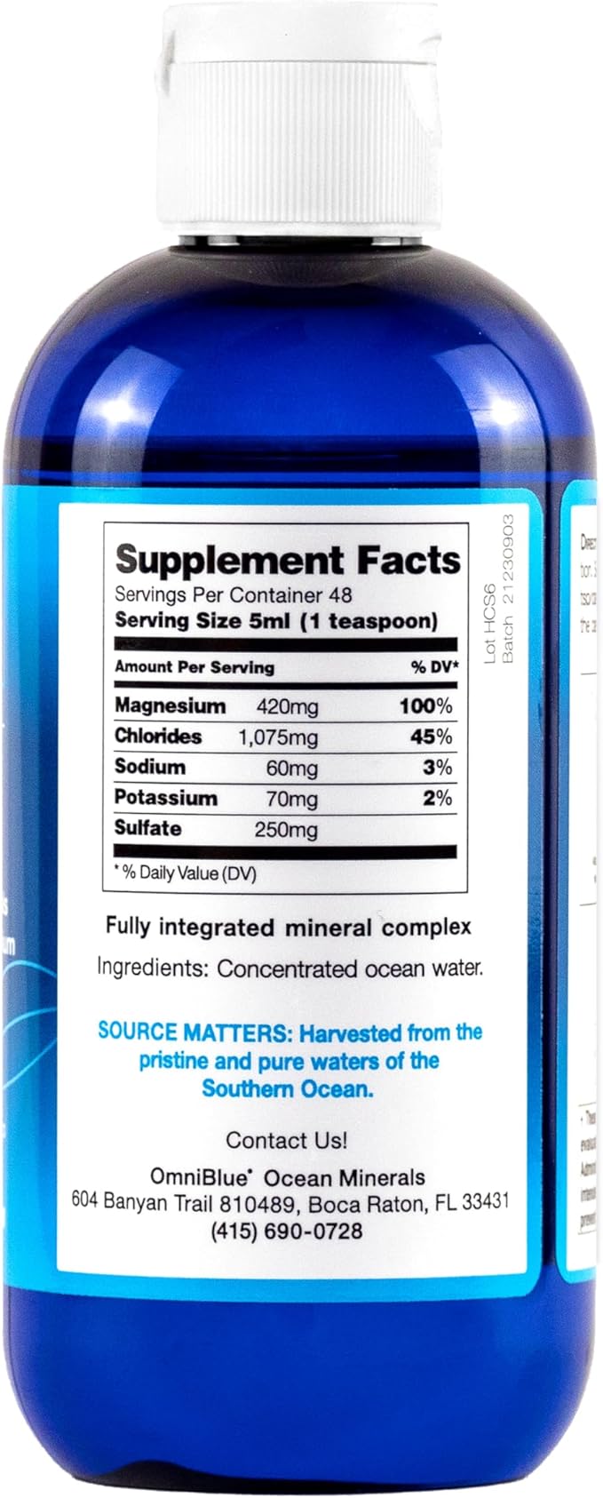 Ocean Minerals Original 8oz 2-Pack | Liquid Magnesium & 70+ Trace Minerals | Natural Remineralization for Muscle Wellness, Deep Sleep, Smooth Digestion, Heart Function | Amazon Exclusive Pack