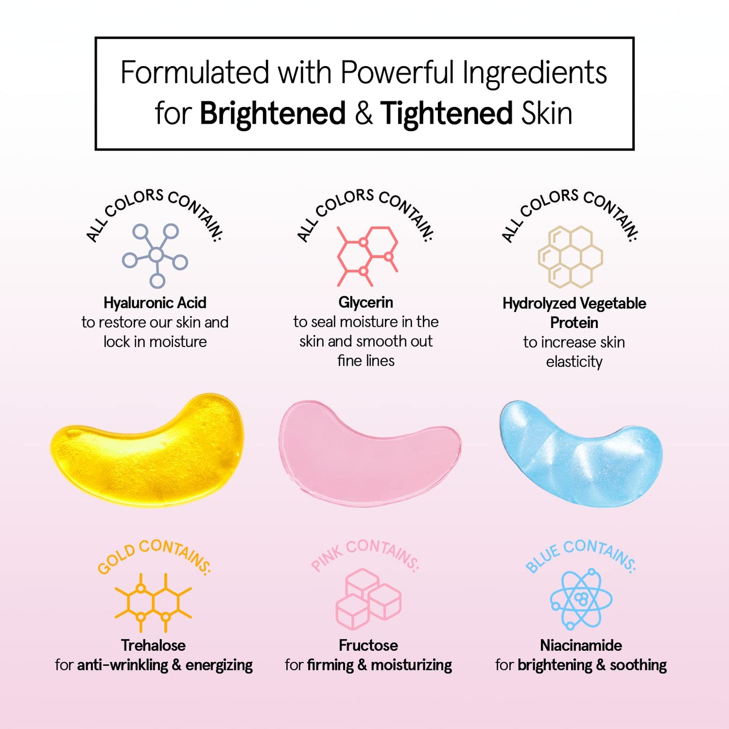 Grace & Stella Vegan Under Eye Masks | Reduce Dark Circles & Puffiness (24 Pairs)