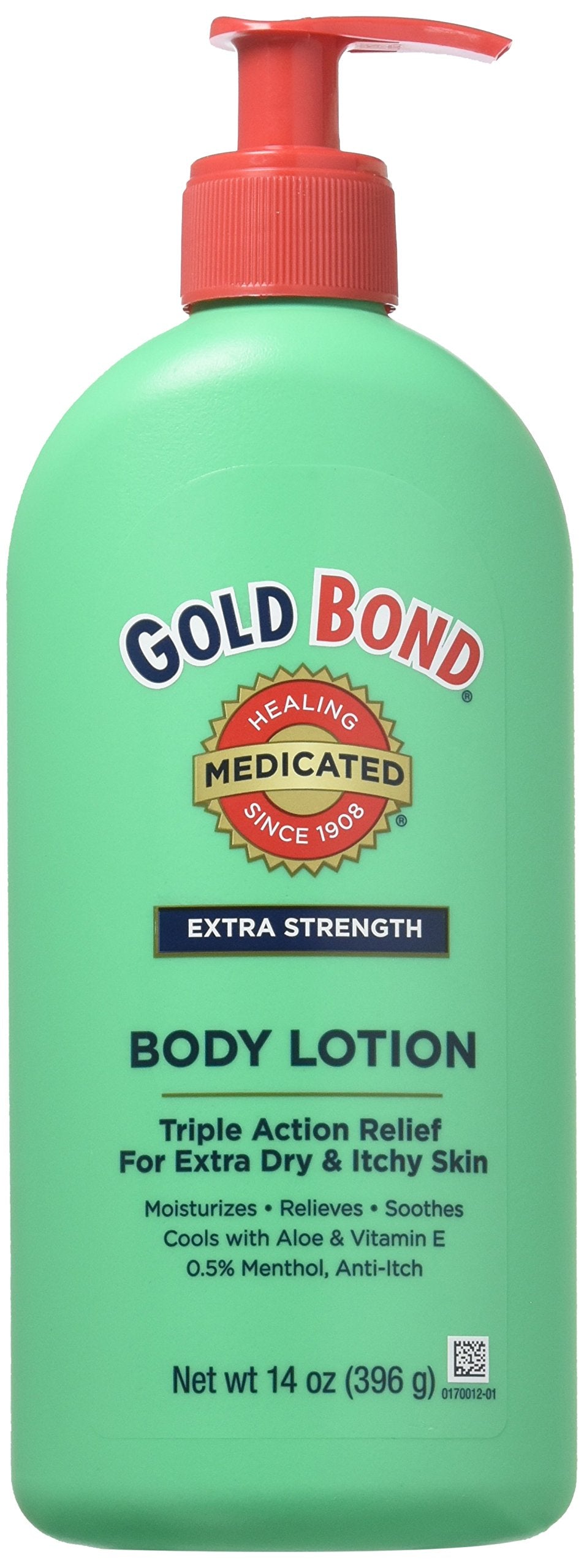 Gold Bond Extra Strength 14oz Medicated Body Lotion for Dry & Itchy Skin (Pack of 2)