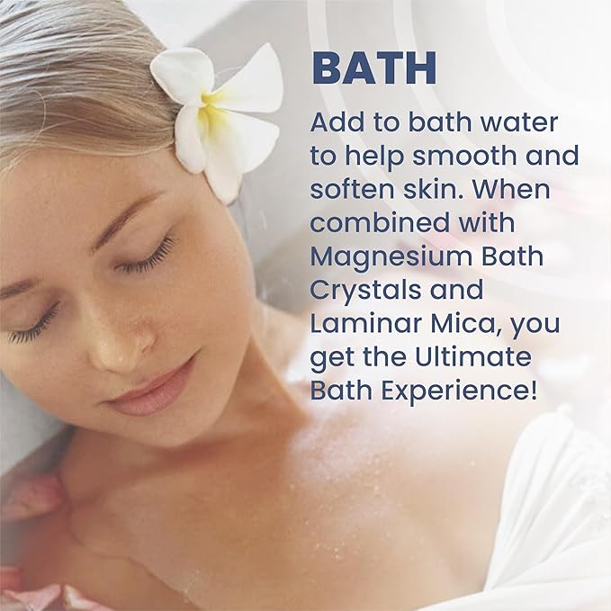 Heath and Wisdom Magnesium Snow - Magnesium Bath Soak, Magnesium Soak Bath, Magnesium Carbonate Powder, Magnesium for Bath, Calm Magnesium Powder, Magnesium Foot Soak, Magnesium for Skin - 0.35 Ounces