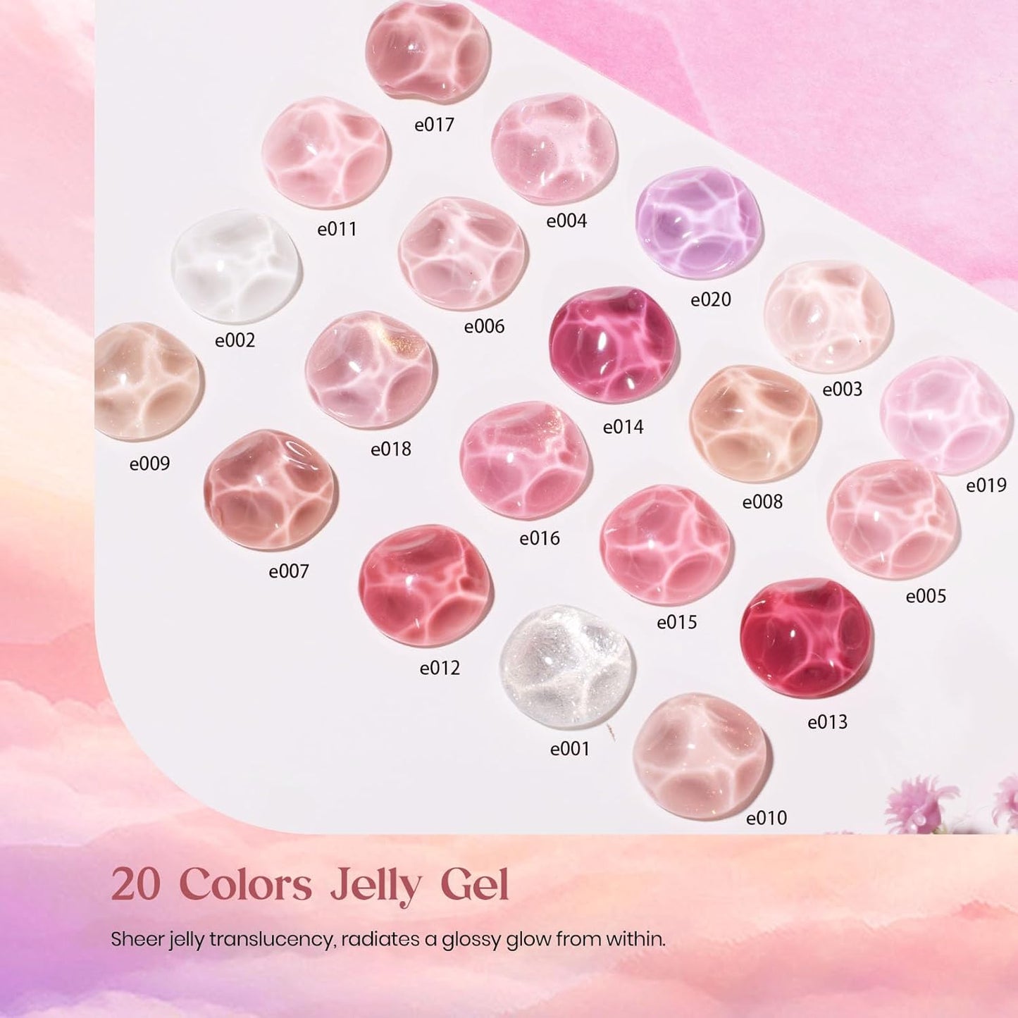 44-Piece Gel Nail Polish Kit | UV Light | 24 Colors | Base & Top Coats | Gifts for Women