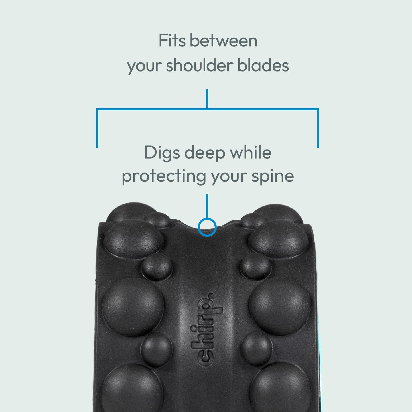 Chirp Wheel XR Massage Roller for Neck & Headache Relief – Rejuvenate Body, Spinal Care & Tension Through Thumb Pressure Release | High-Density Foam for Physical Therapy, 500lbs Capacity, 4" Mint