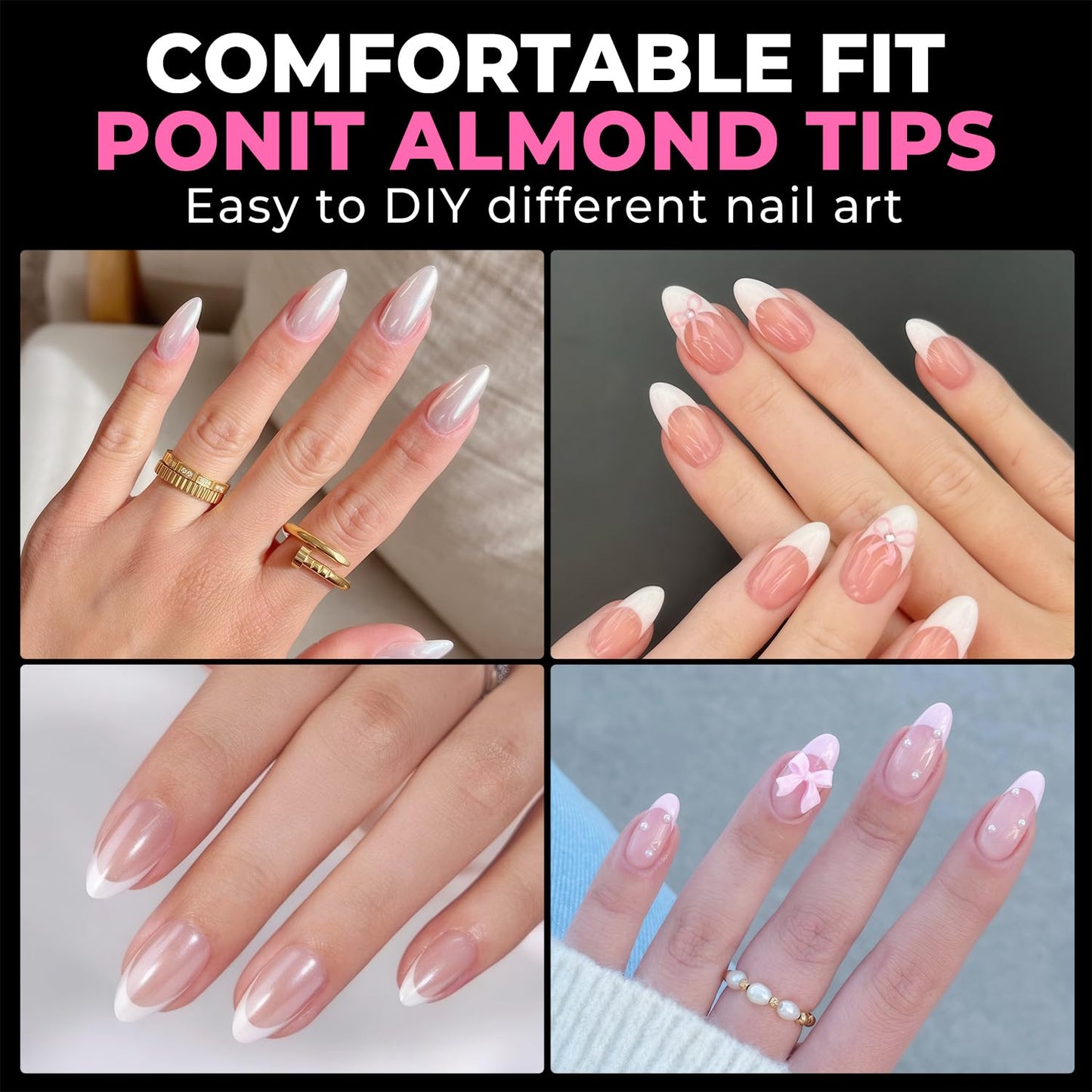 Extra Short Square Fake Nails | 216pcs Gel Tips | Full Cover Acrylic for DIY
