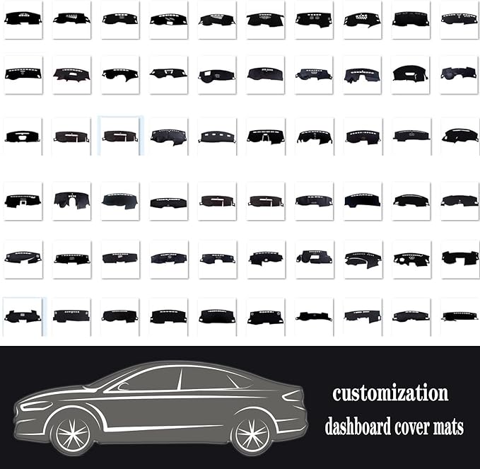 Dashboard Cover for 2010-2016 Buick Lacrosse,Polyester Dash Covers mat,Car Dash Board Protecter Cover,Interior Dash Covers Pads,Red
