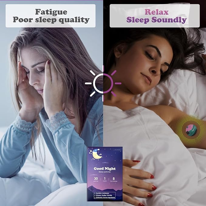 Sleep Patches, 30 Pack Upgraded Deep Sleep Patches for Adults, All Natural Deep Patch, for Men and Women, Highly Breathable and Suitable for Hot Weather，Easy to Use That Last All Night