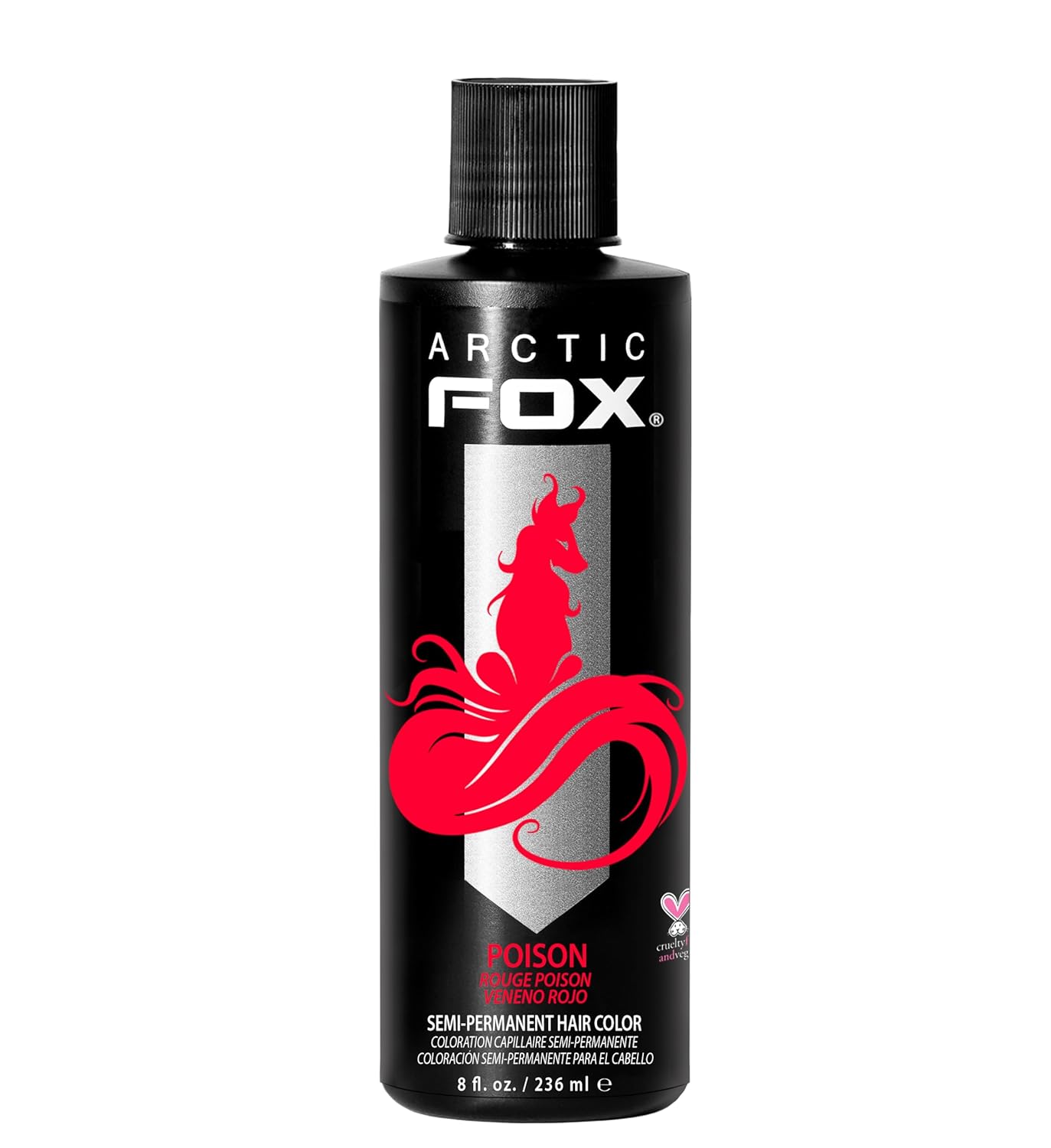 Vegan Semi-Permanent Hair Color Dye | Arctic Fox Poison | 4 Fl Oz