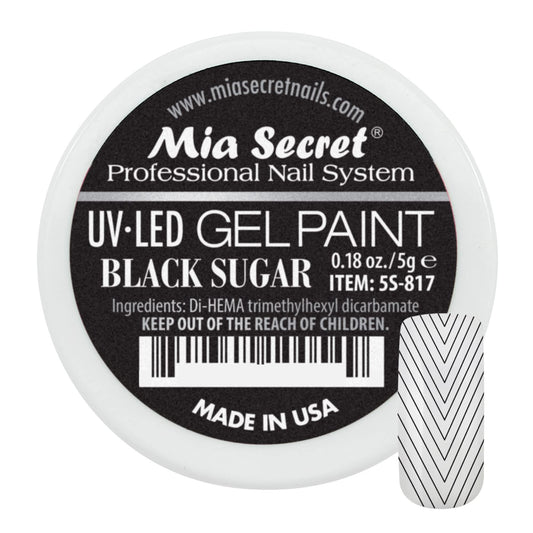 Mia Secret Professional Nail System Uv/Led Gel Paint - 5 Grams (Black Sugar)