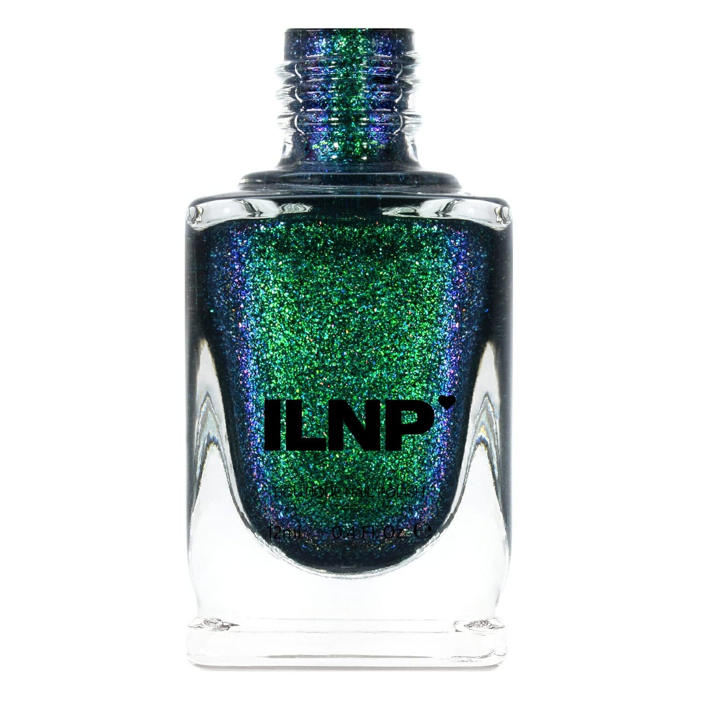 Ilnp Riddle Me This - Deep Blue Holographic Shimmer Nail Polish