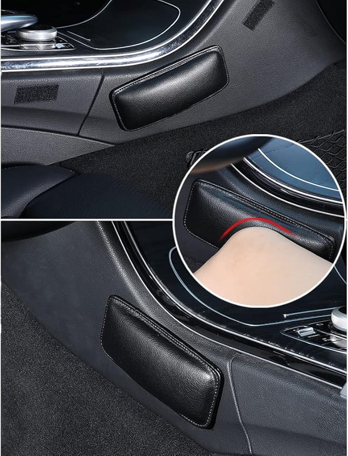 2pcs Leather Arm Rest Cover for Car,Multi-Purpose Car Armrest Cushion for Car Door Armrest Pad&Car Knee Cushion,Universal Car Armrest Cover with Adhesive Provide Relaxation