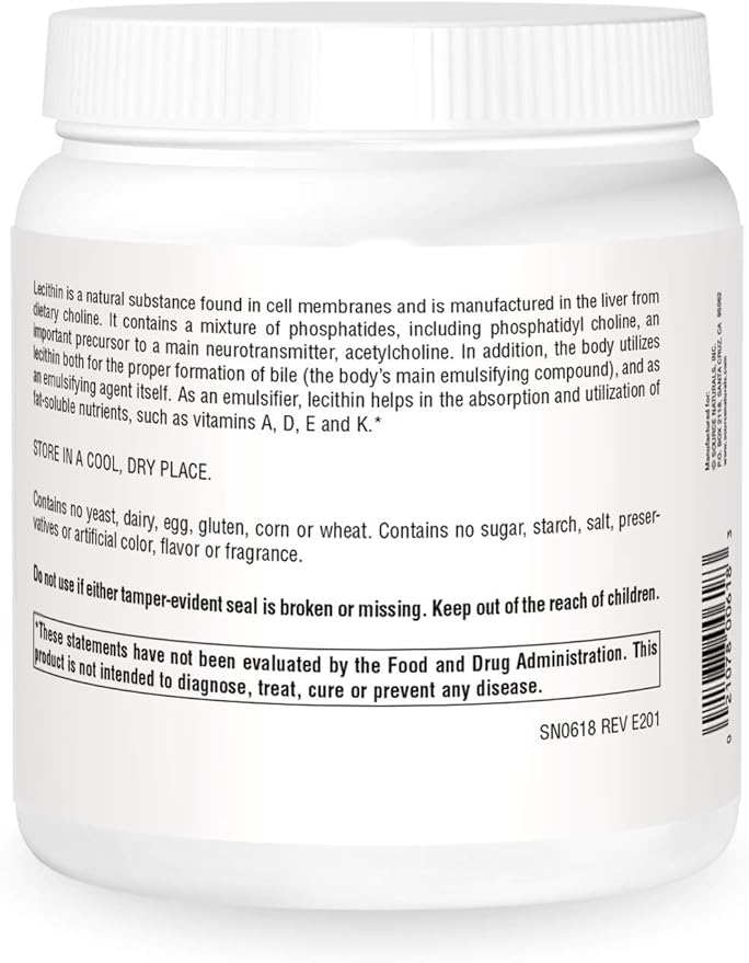 Source Naturals Lecithin 1200 mg, A Natural Emulsifier - 500 Softgels