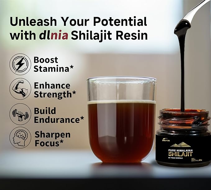 Shilajit Pure Himalayan Organic Shilajit Resin Supplement- Gold+ Grade with 85+ Trace Minerals with 75% Fulvic Acid, Overall Energy & Immune Support (50 Gram (Pack of 1))