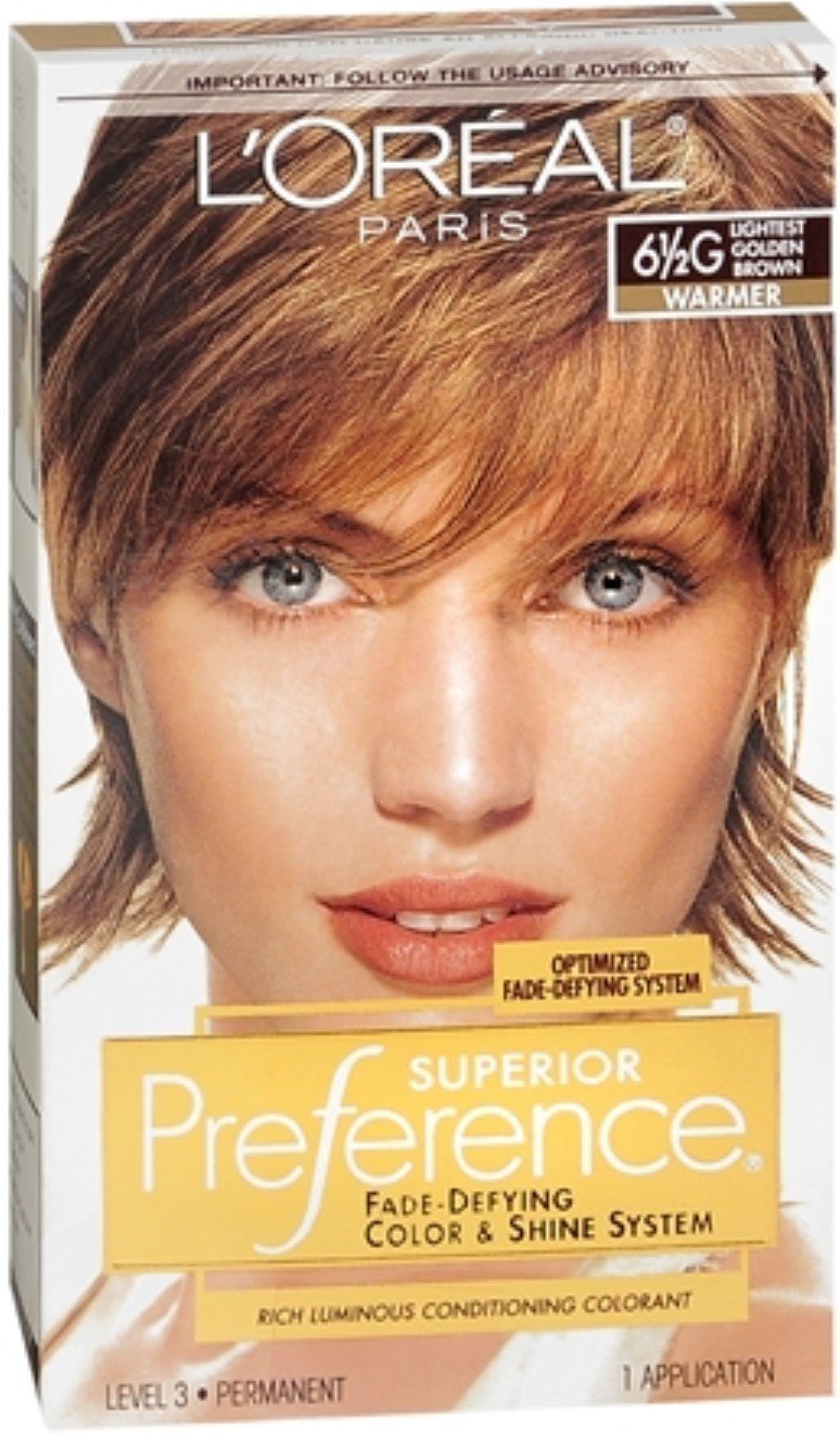 Lor  Al Paris Superior Preference Fade-Defying Color + Shine System 6 1/2 G Lightest Golden Brown/Warmer