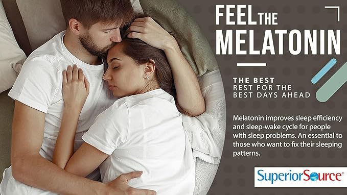 Superior Source Melatonin 3 mg - Healthy Sleep Support Supplement for Adults - Melatonin Formula with Chamomile Aids Relaxation & Restful Sleep - 60 Sublingual Dissolving Tablets