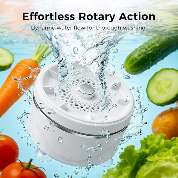 2026 New Fruit and Vegetable Cleaner Machine, Fruit Washing Device Titanium Electrolysis Fruit and Veggie Cleaning Machine, Waterproof Food Purifier for Fruits, Vegetables, Meat and Tableware (1)