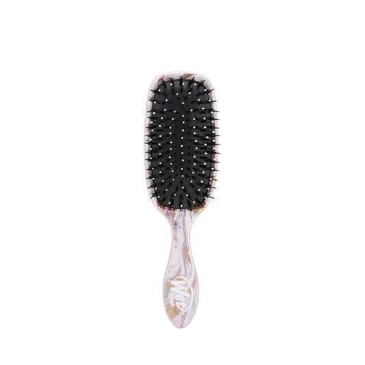 Wet Brush Shine Enhancer Paddle Brush, Marble Bronze - Hair Detangler Brush With Ultra Soft Bristles, Infused With Natural Argan