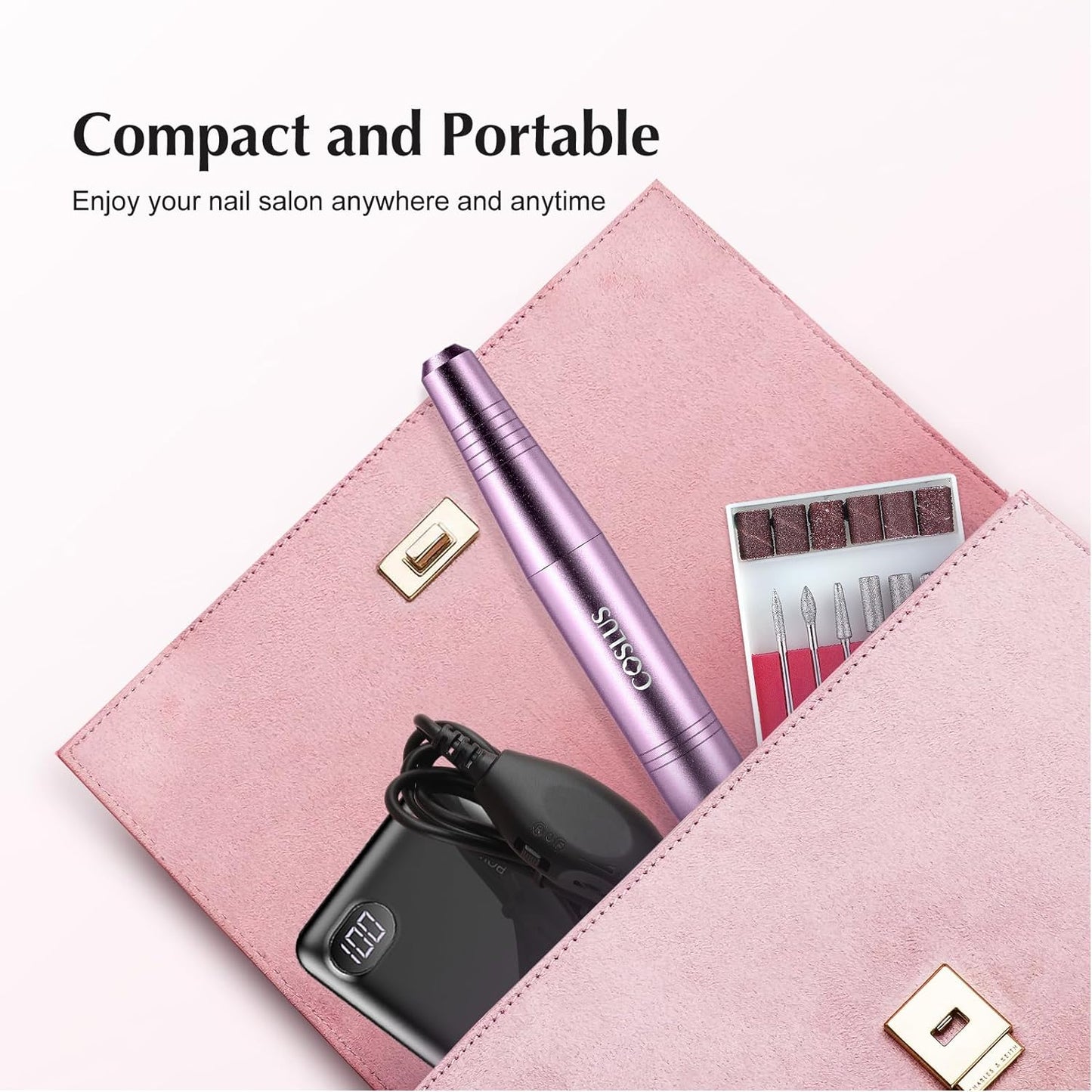 Professional Electric Nail Drill Kit | Portable Acrylic & Gel Nail File