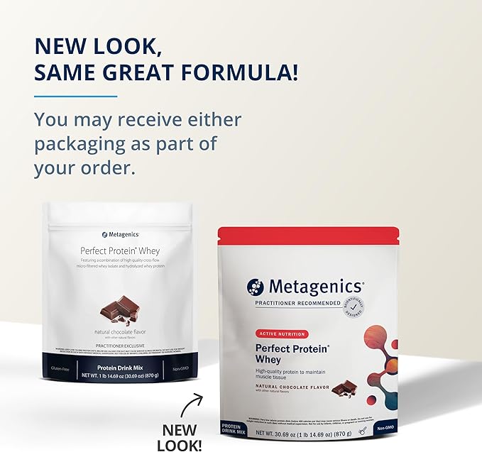 Metagenics Perfect Protein with Cross-Flow Micro-Filtered Whey Isolate & Hydrolyzed Whey Protein - 30 Servings - Chocolate