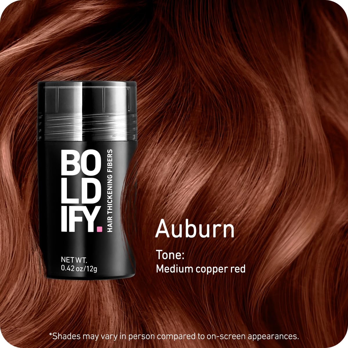 BOLDIFY Hair Fibers 28g | Thinning Hair Solution | Ash Brown for Men & Women