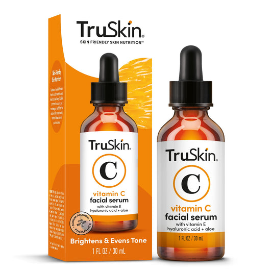 Truskin Vitamin C Serum - Anti Aging Facial Serum With Vitamin C, Hyaluronic Acid, Vitamin E - Brightening Serum - Even Skin Ton