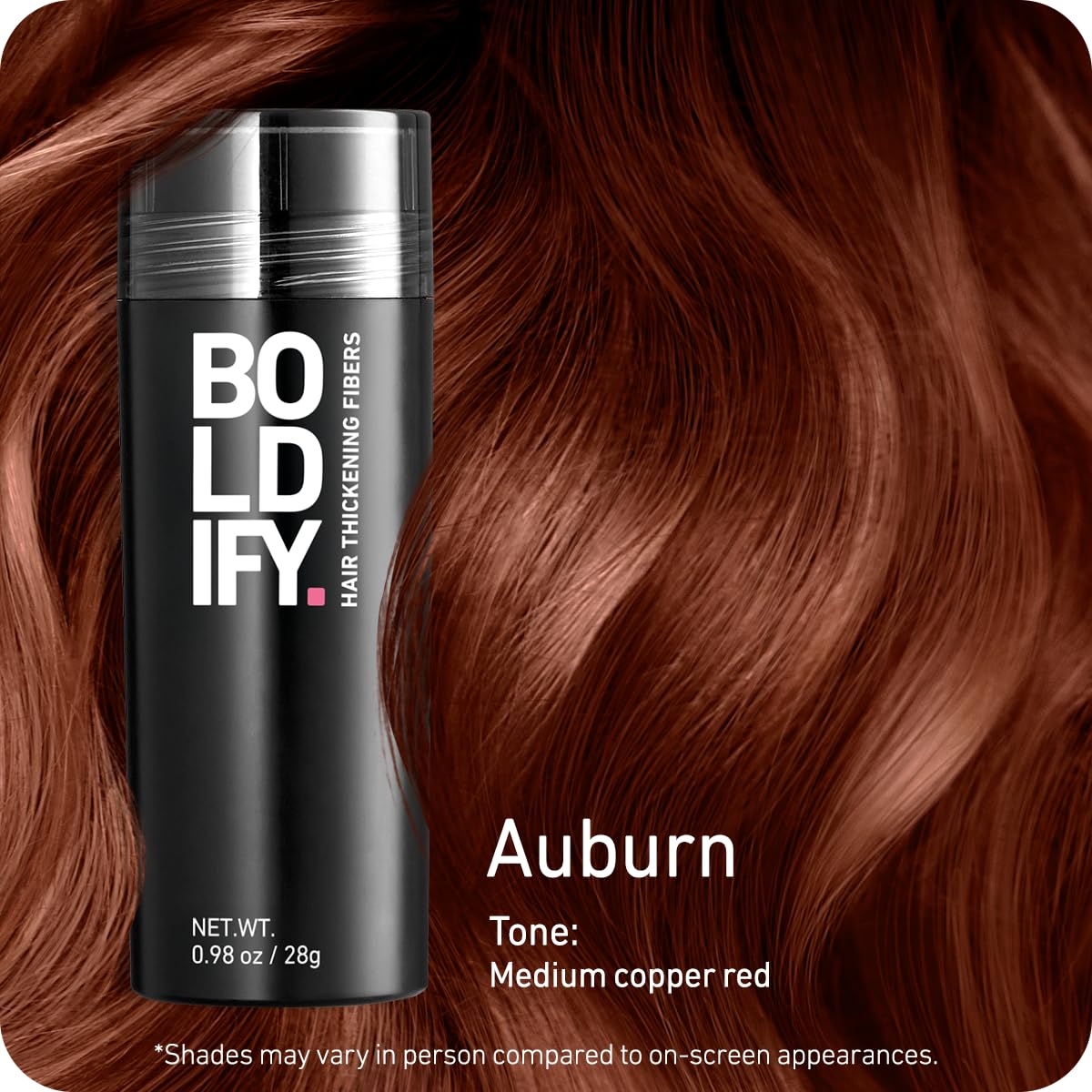 Boldify Hair Fibers | 12g Dark Brown | Thinning Hair Solution for Men & Women