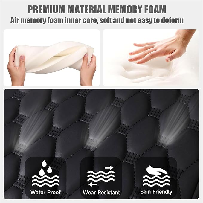 Car Armrest Cushion for Mercedes Benz E-Class W211 2001-2005 2006 2007 2008 2009, Car Center Console Cover Armrest Pad with Cup Holder and Tissue Box, Car Accessories,Black-Red