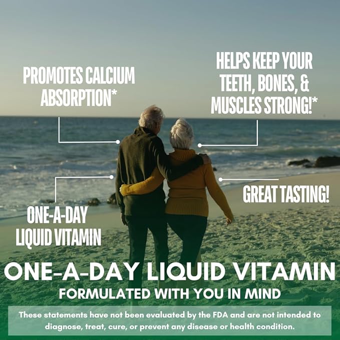 Tropical Oasis Liquid Calcium & Magnesium - Natural formula w/ support for strong bones - Liquid vitamins w/ calcium, - 16oz, 32 Serv.