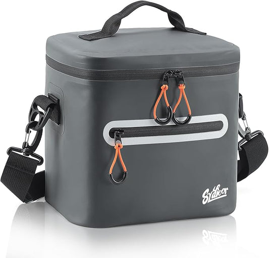 Soft-Sided Cooler Bag, 7/16/30 Can Insulated Lunch Box, Waterproof, Leak-Proof, Portable Lunch Bag for Work, Beach, Drink, Travel, Camping, Picnic