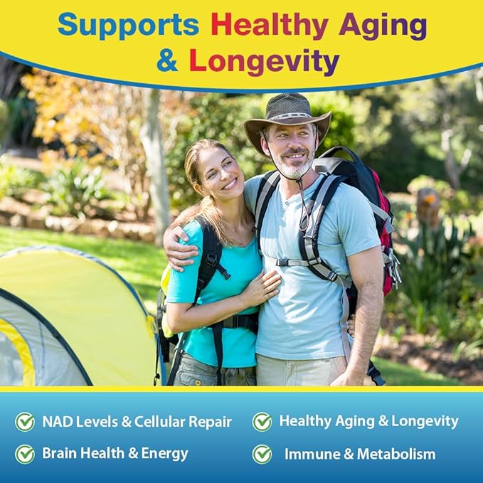 NMNH Supplement (Dihydronicotinamide Mononucleotide)500mg Per Serving, NMNH NAD Supplements for Women & Men, NMNH to Boost NAD+ Levels As We Age for Anti Aging, Cell Health*, Brain* , Energy- 60 Count