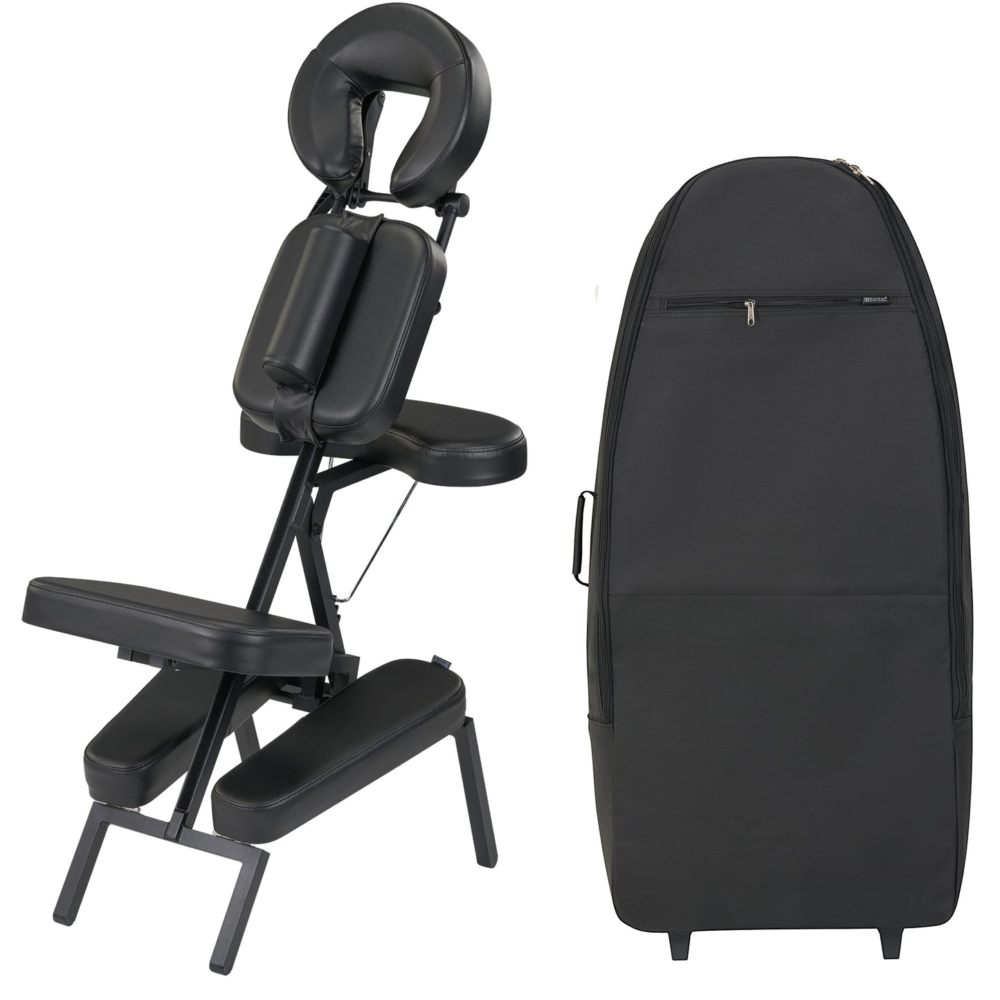 Master Massage Apollo Portable Light Weight Massage Chairs With Carrying Case Bag Tattoo Chair Height Adjustable Folding Massage