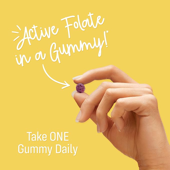 Smart for Life L-Methylfolate Gummies with Vitamin B12 Raspberry Flavor - 1mg - 60 Gummies - Active Folate 5 MTHFR Support Supplement Professional Strength - Doctor Designed Methyl Folate