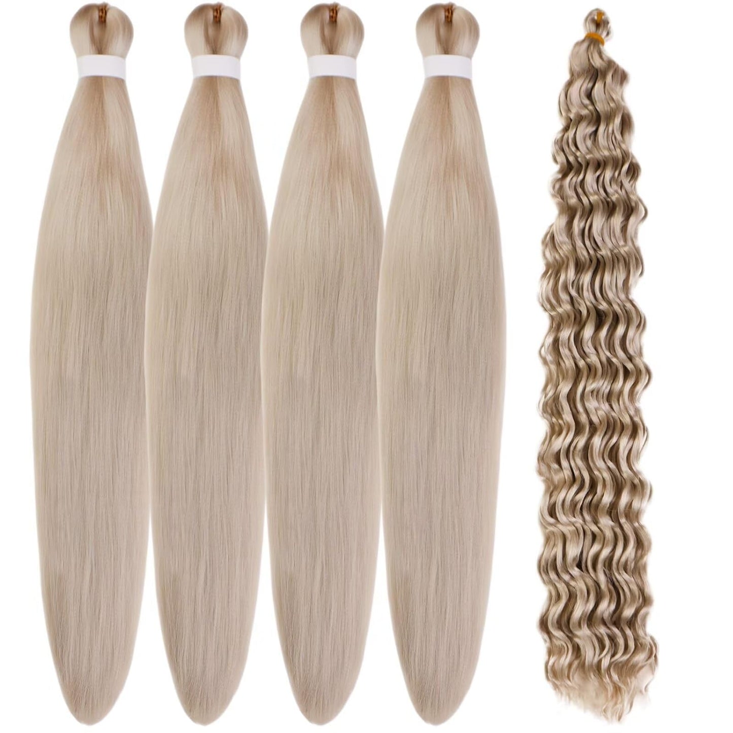 Gozill Silver Grey Braiding Hair Pre Stretched Gray Boho Braids Kanekalon Prestretched Braiding Hair For Bohemian Hair Ez Braid