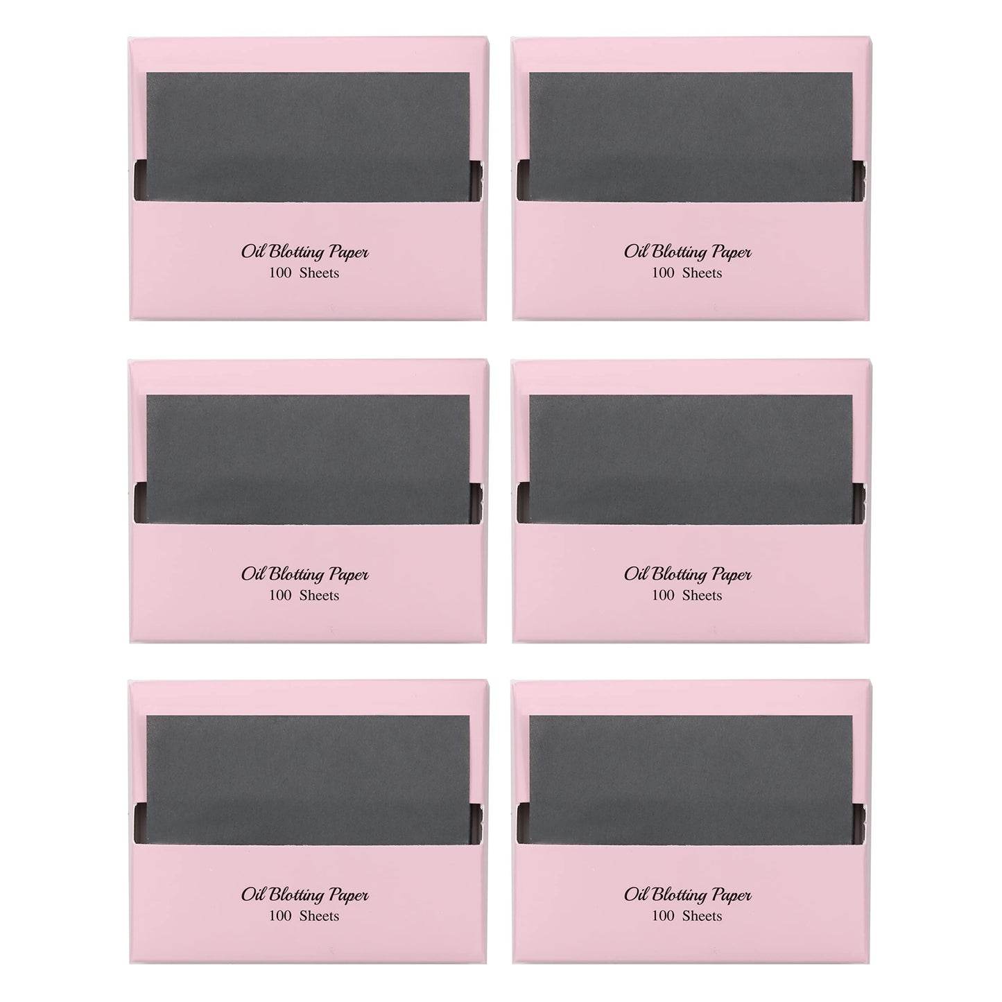 [600 Counts Refills Only] Natural Bamboo Charcoal Oil Blotting Sheets For Face With Mirror Case And Refills
