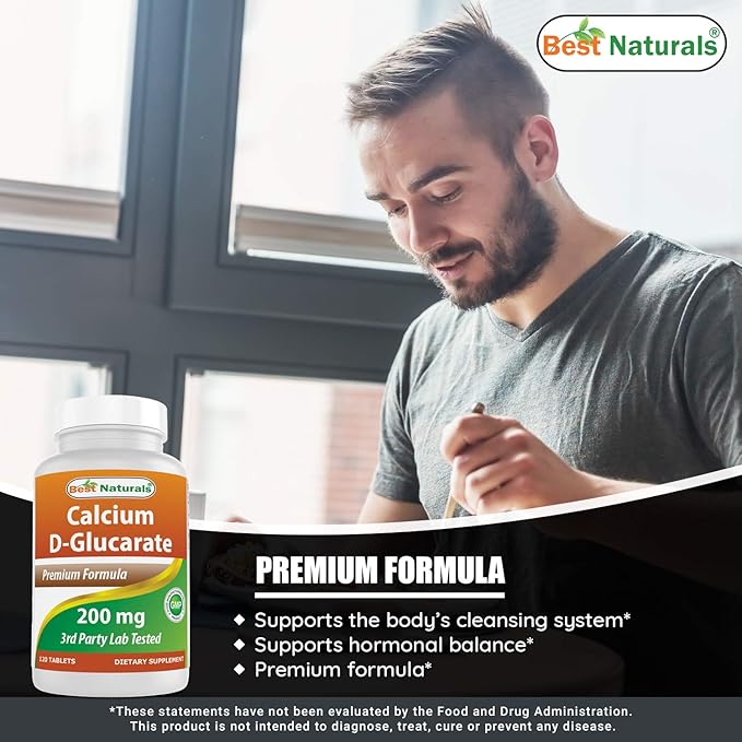 Calcium D-Glucarate 200 mg & Magnesium Glycinate 425 mg