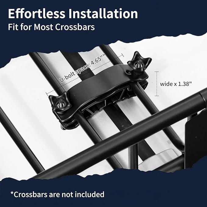 Forluck 54 x 34 x 6 Inch Universal 250 LBS Heavy Duty Roof Rack Cargo Carrier with Waterproof Bag, Extension Rooftop Cargo Carrier, Car Top Luggage Holder for SUV, Truck or RV Steel Construction