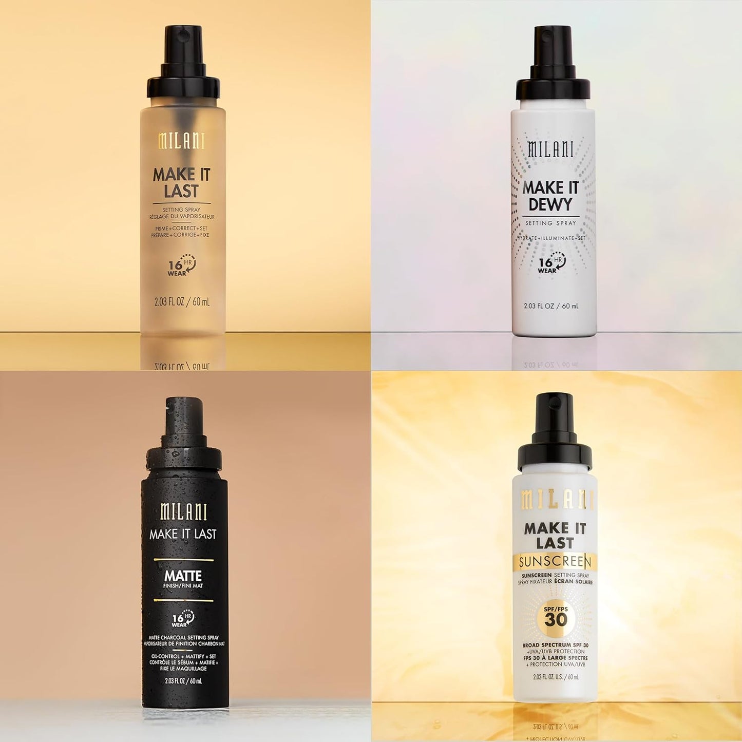 Milani Make It Dewy Setting Spray | 3-in-1 Hydrating & Illuminating Formula