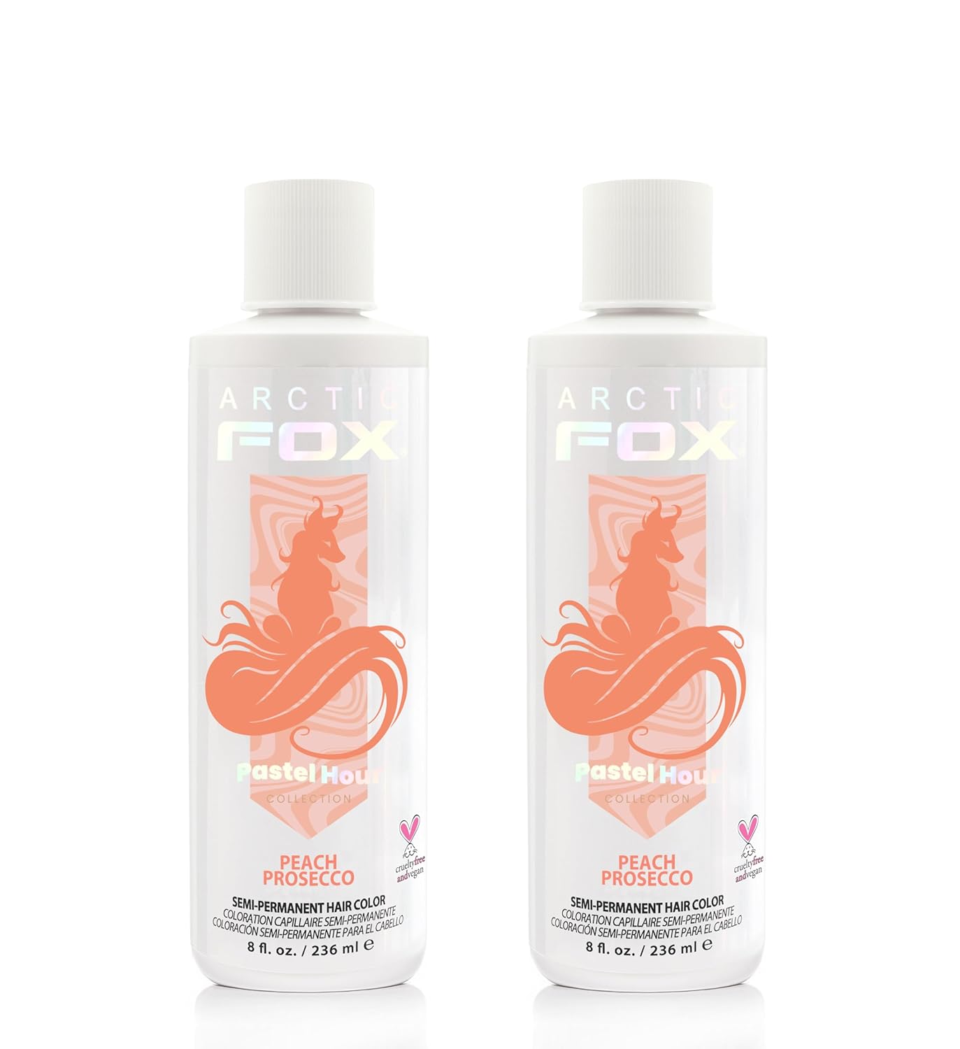 Vegan Semi-Permanent Hair Color Dye | Arctic Fox Aquamarine - 4 Fl Oz (Pack of 2)
