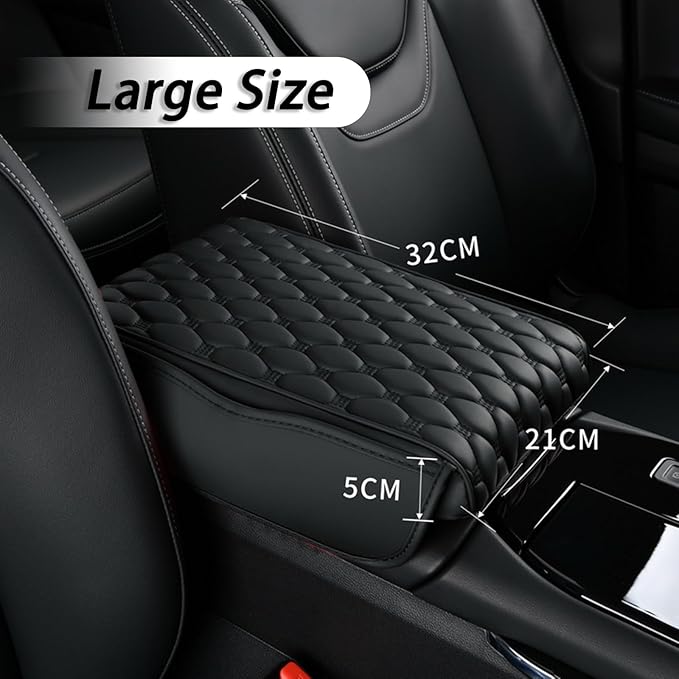 Car Center Console Cover for KIA Sorento (7seats) 2013-2014, Thick Armrest Cushion Pad with Side Storage Pockets, Center Console Protector, Arm Rest Cover for Cars, SUVs & Trucks