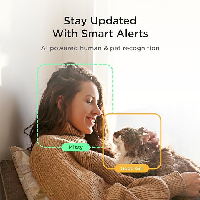 Petcube Cam 360 The Pack of 2 Camera | Ultimate Interactive WiFi Pet and Home Security Pan-Tilt Camera with Phone App, 1080p HD Video, 360° Rotation, Night Vision, Smart Alerts for Home Surveillance